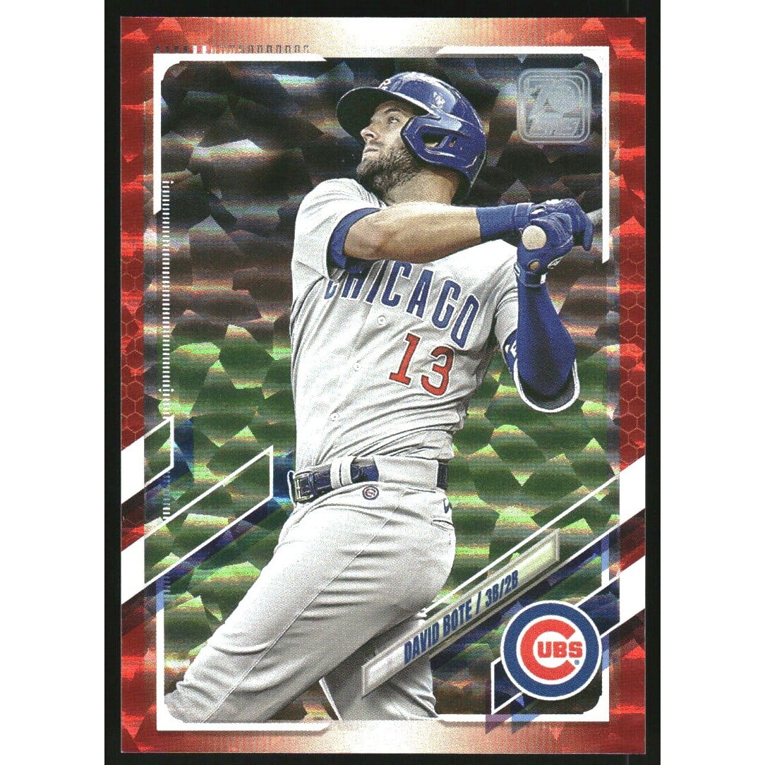 2021 Topps Red Foil #4 David Bote. rookie card picture