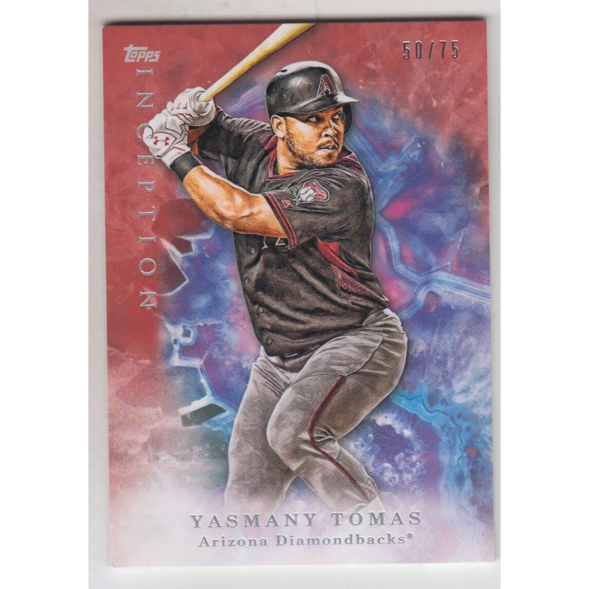 2017 Topps Inception Red #76 Yasmany Tomas. rookie card picture