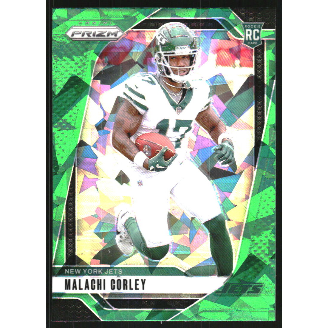 2024 Panini Prizm Prizms Green Ice #369 Malachi Corley