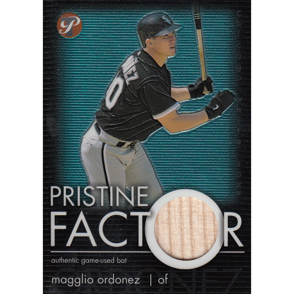 2003 Topps Pristine Factor Bat Relics #MO Magglio Ordonez. rookie card picture