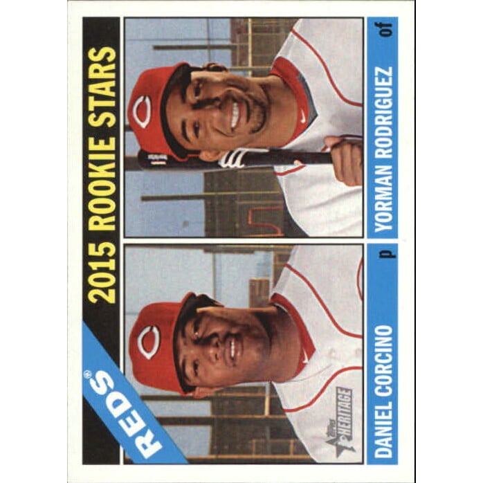2015 Topps Heritage Gum Stained Back #311 Daniel Corcino/Yorman Rodriguez. rookie card picture