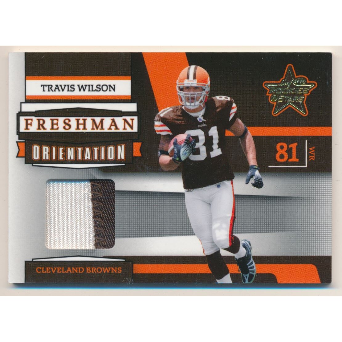 2006 Leaf Rookies and Stars Freshman Orientation Materials Jerseys Prime #FO5 Travis Wilson