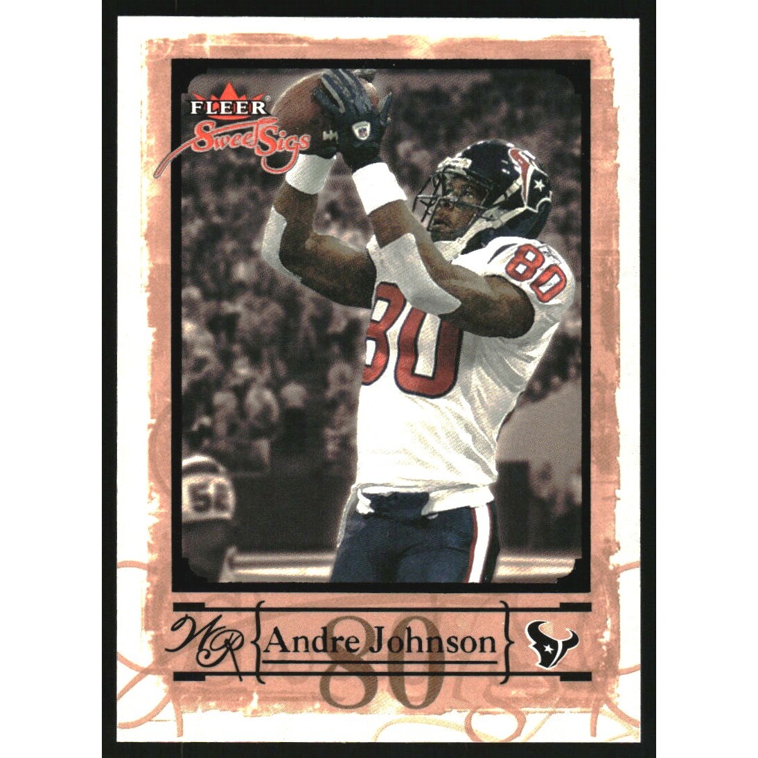 2004 Fleer Sweet Sigs Black #67 Andre Johnson/80