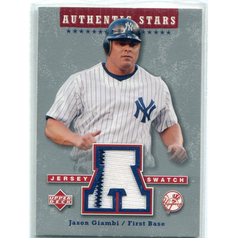 2004 Upper Deck Authentic Stars Jersey #JG Jason Giambi