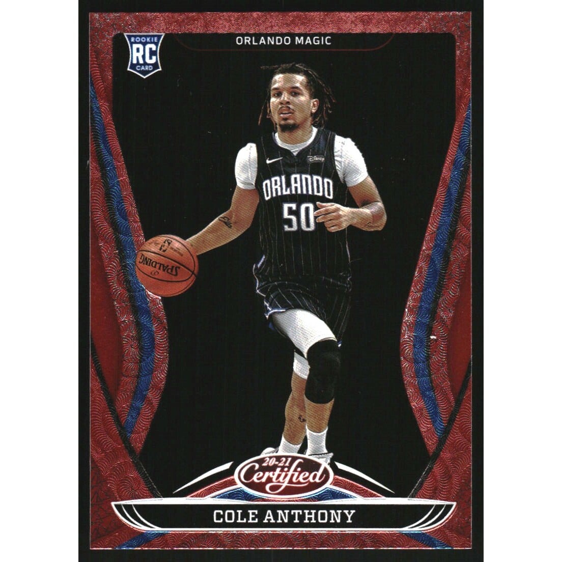 2020-21 Certified Asia Red #90 Cole Anthony