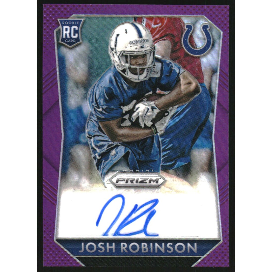 2015 Panini Prizm Rookie Autographs Prizms Violet #RSJR Josh Robinson. rookie card picture