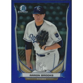 2014 Bowman Chrome Mini Factory Set Blue Refractors #43 Aaron Brooks