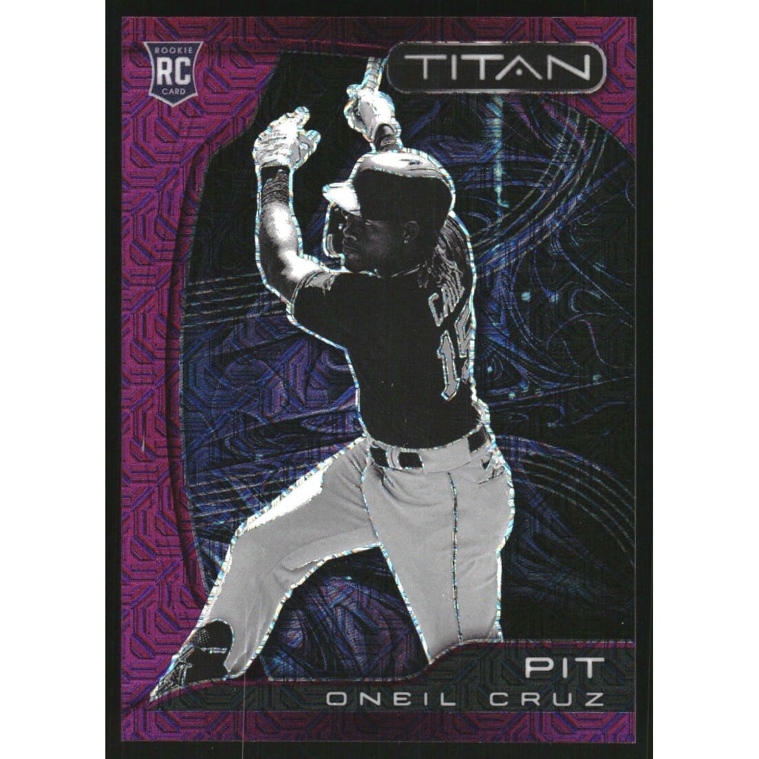 2022 Panini Chronicles Titan Purple Mojo #3 Oneil Cruz