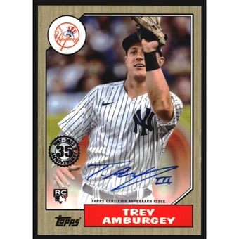 2022 Topps '87 Topps Autographs #87BATAA Trey Amburgey S2
