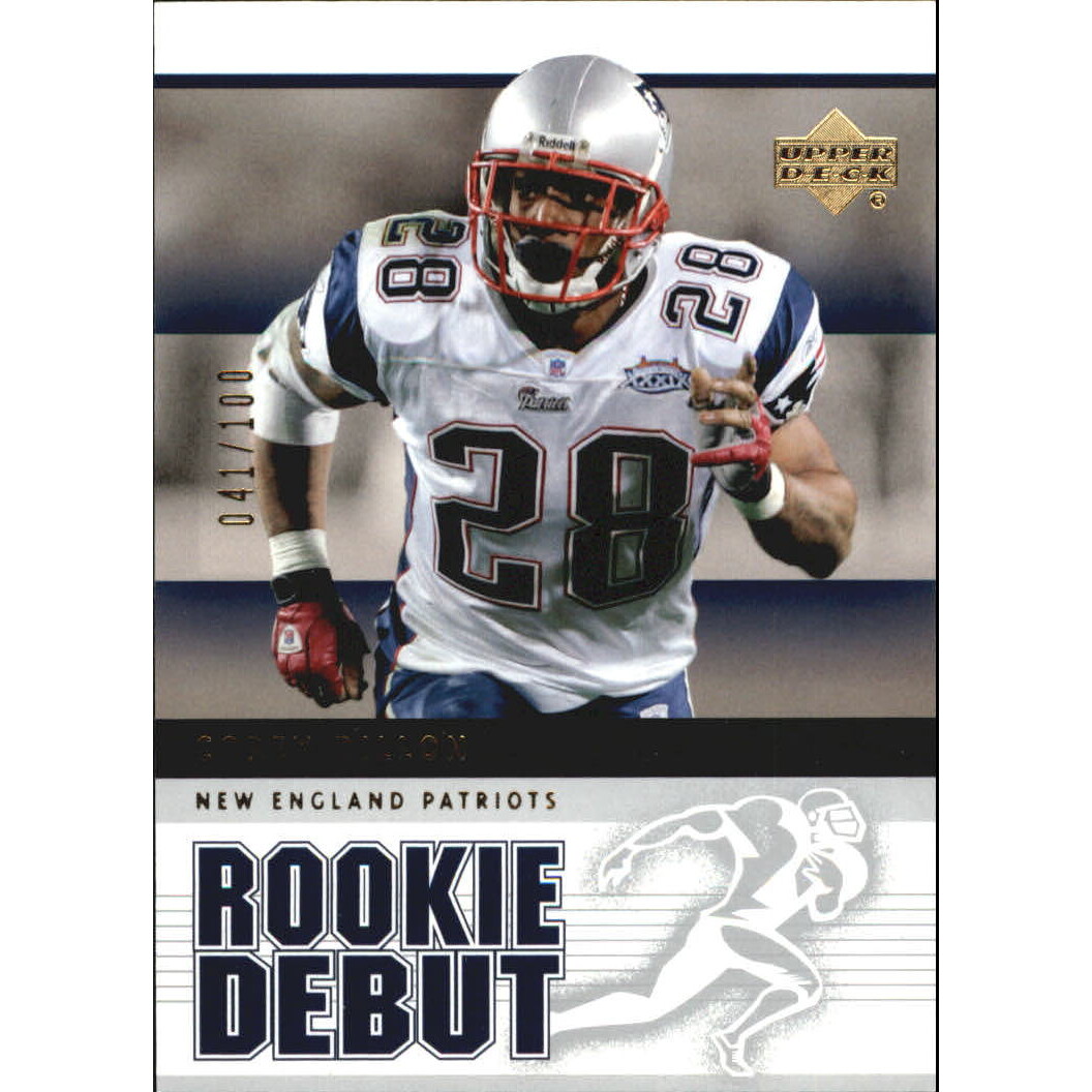 2005 Upper Deck Rookie Debut Gold 100 #59 Corey Dillon. rookie card picture