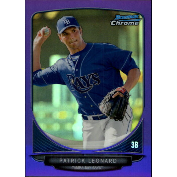 2013 Bowman Chrome Prospects Purple Refractors #BCP202 Patrick Leonard. rookie card picture