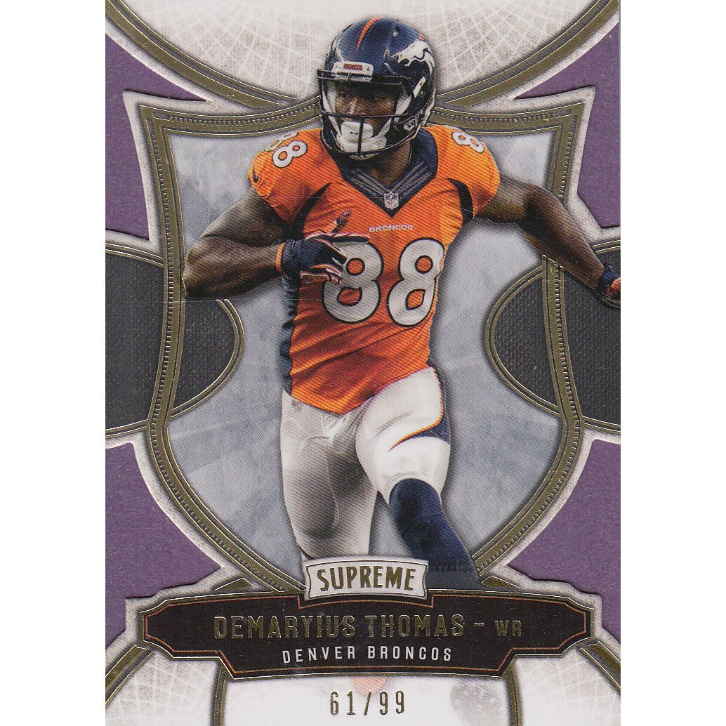 2015 Topps Supreme Violet #14 Demaryius Thomas. rookie card picture