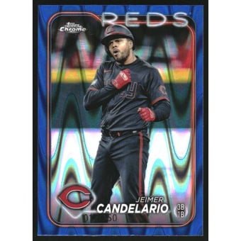 2024 Topps Chrome Blue RayWave Refractors #239 Jeimer Candelario