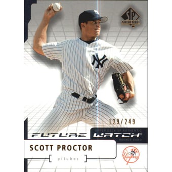 2004 SP Authentic 499/249 #124 Scott Proctor FW