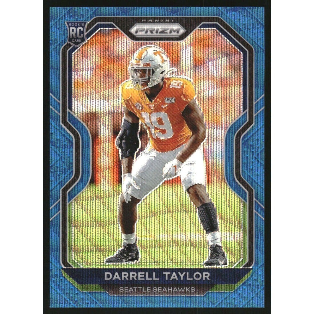 2020 Panini Prizm Prizms Blue Wave #389 Darrell Taylor. rookie card picture