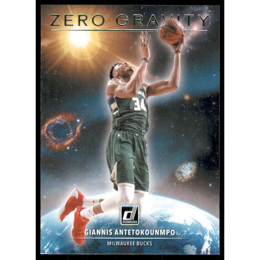 2020-21 Donruss Zero Gravity #8 Giannis Antetokounmpo. rookie card picture