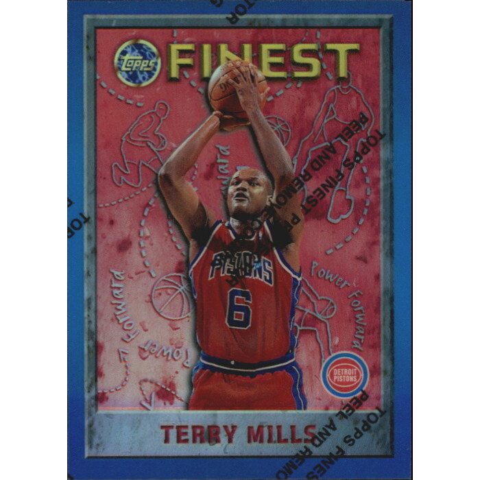 1995-96 Finest Refractors #56 Terry Mills