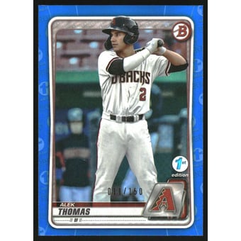 2020 Bowman Draft 1st Edition Blue Foil #BD195 Alek Thomas