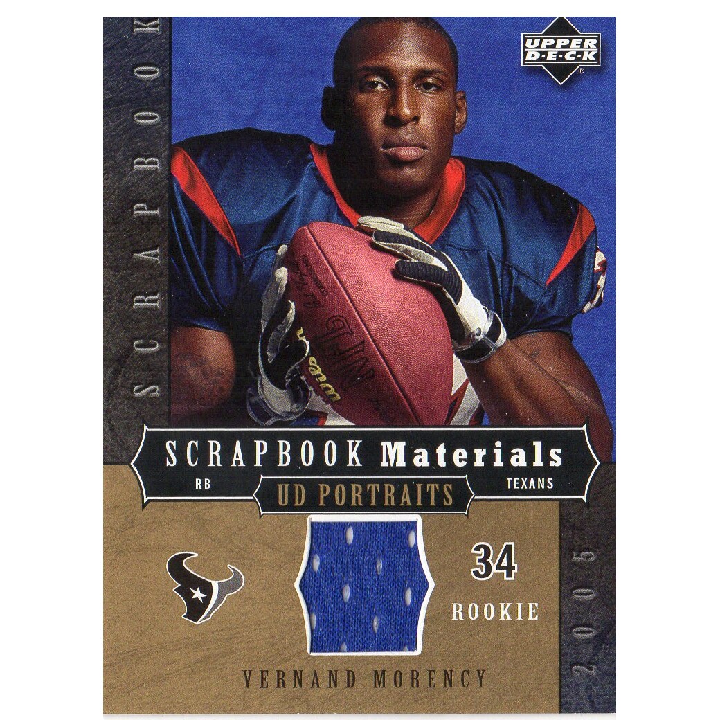 2005 UD Portraits Scrapbook Materials #SBVM Vernand Morency