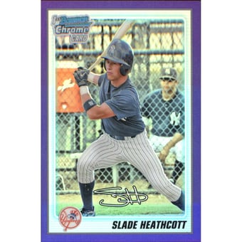 2010 Bowman Chrome Prospects Purple Refractors #BCP95 Slade Heathcott