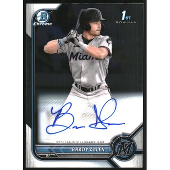 2022 Bowman Chrome Prospect Autographs #CPABAL Brady Allen