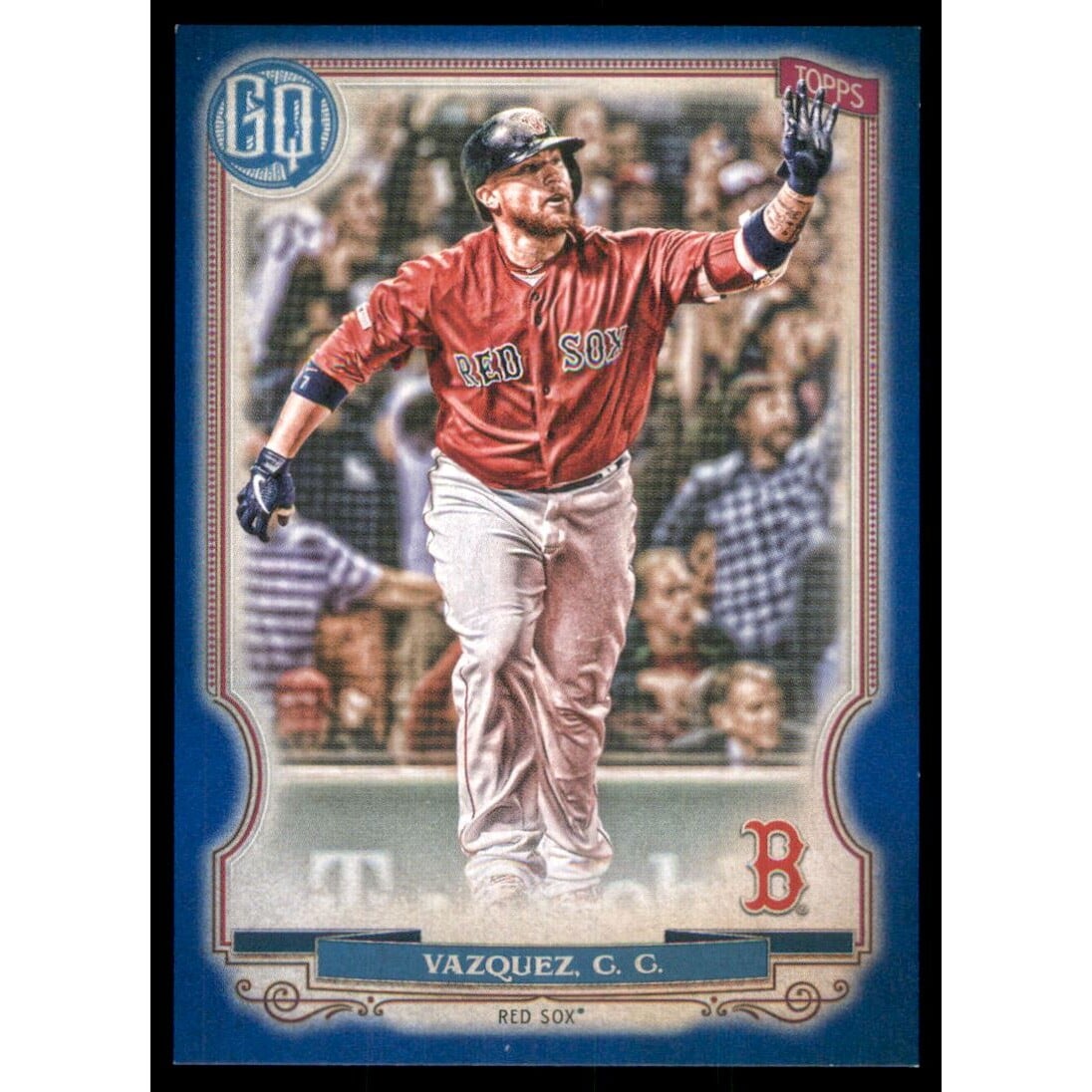 2020 Topps Gypsy Queen Blue #206 Christian Vazquez. rookie card picture