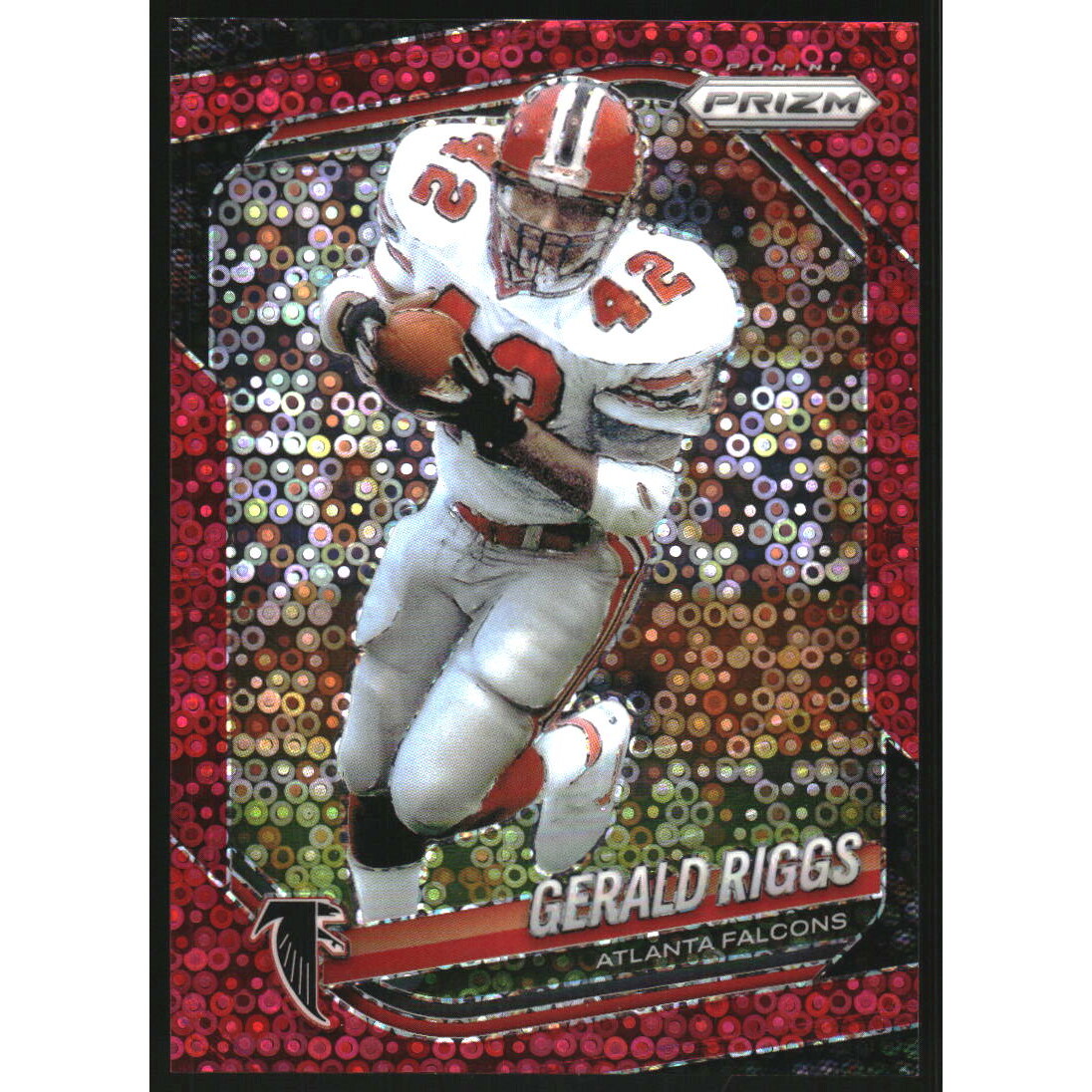2025 Panini Prizm Prizms No Huddle Red #117 Gerald Riggs. rookie card picture