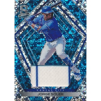 2020 Panini Spectra Swatches Neon Blue #22 Jorge Soler