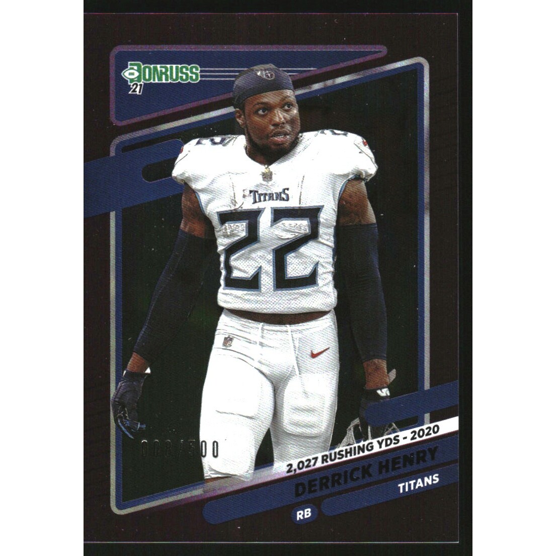 2021 Donruss Season Stat Line #14B Derrick Henry VAR/500