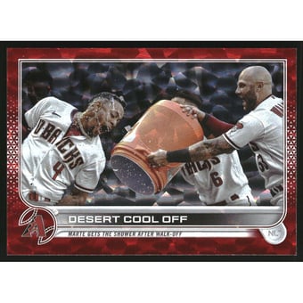 2022 Topps Update Red Foil #US221 Desert Cool Off/Christian Walker/Ketel Marte