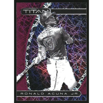 2021 Panini Titan Purple Velocity #2 Ronald Acuna Jr.