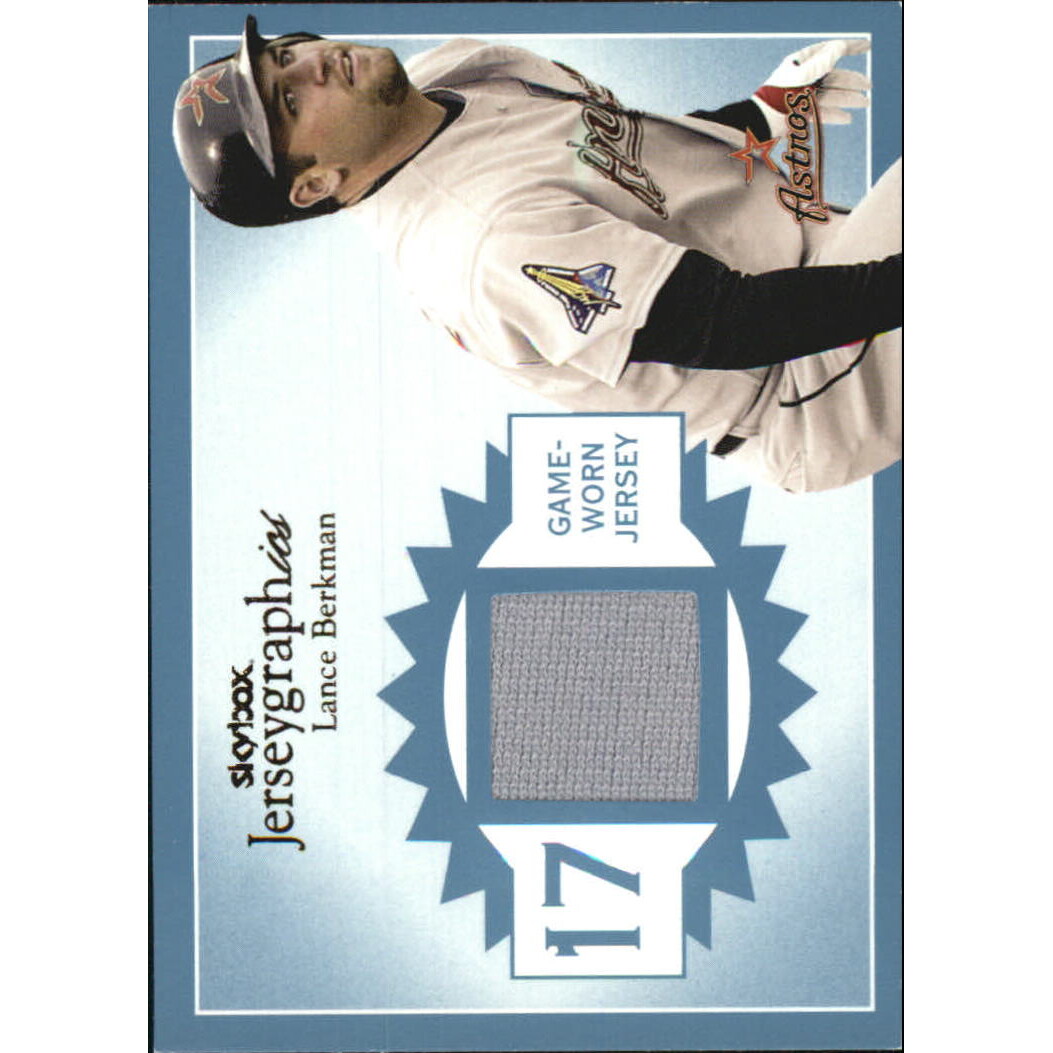 2004 SkyBox Autographics Jerseygraphics Blue #LB Lance Berkman