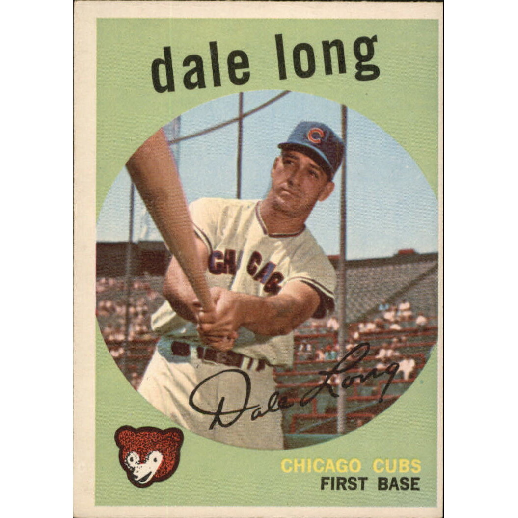 1959 Topps #414 Dale Long. rookie card picture