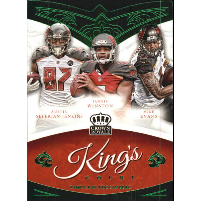 2015 Crown Royale The King's Court Green #KC20 Jameis Winston/Austin Seferian-Jenkins/Mike Evans