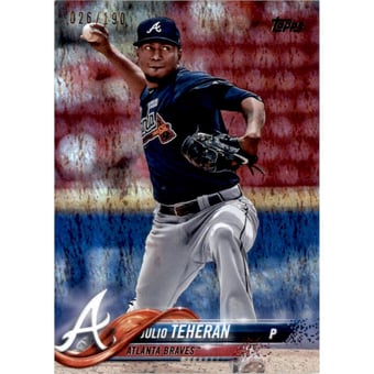 2018 Topps Factory Set Foilboard #387 Julio Teheran
