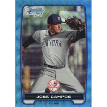2012 Bowman Chrome Prospects Blue Wave Refractors #BCP15 Jose Campos