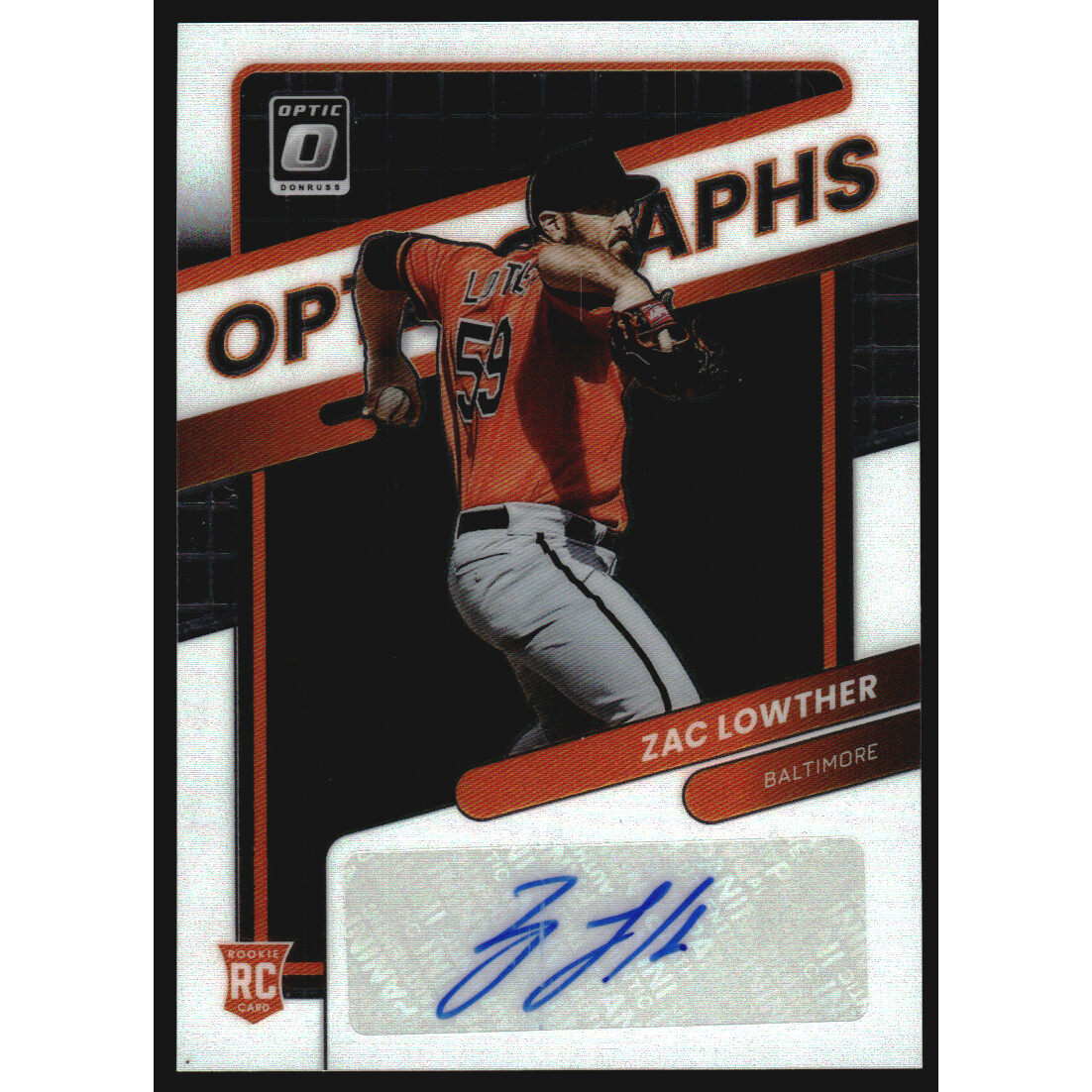 2022 Donruss Optic Optigraphs #13 Zac Lowther