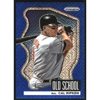 2022 Panini Prizm Old School Prizms Blue Mojo #5 Cal Ripken