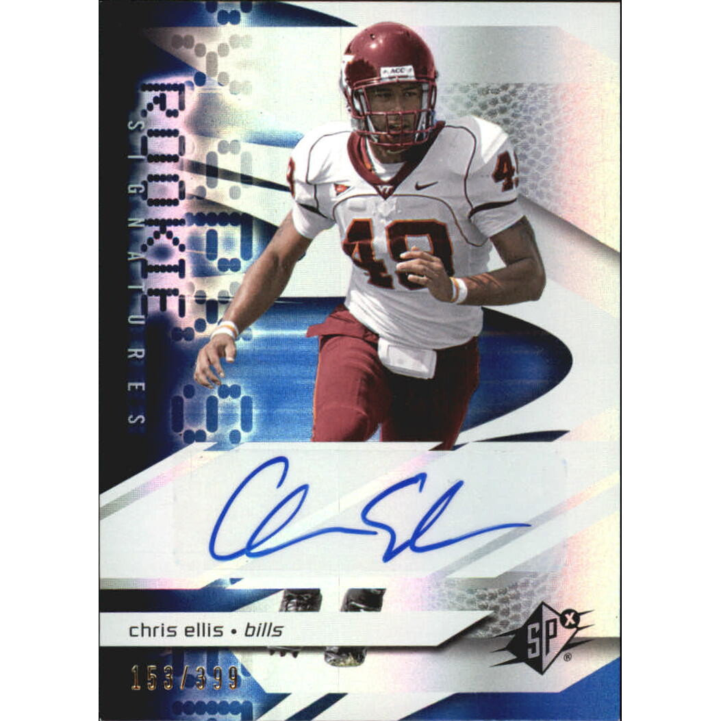 2008 SPx #197 Chris Ellis AU RC