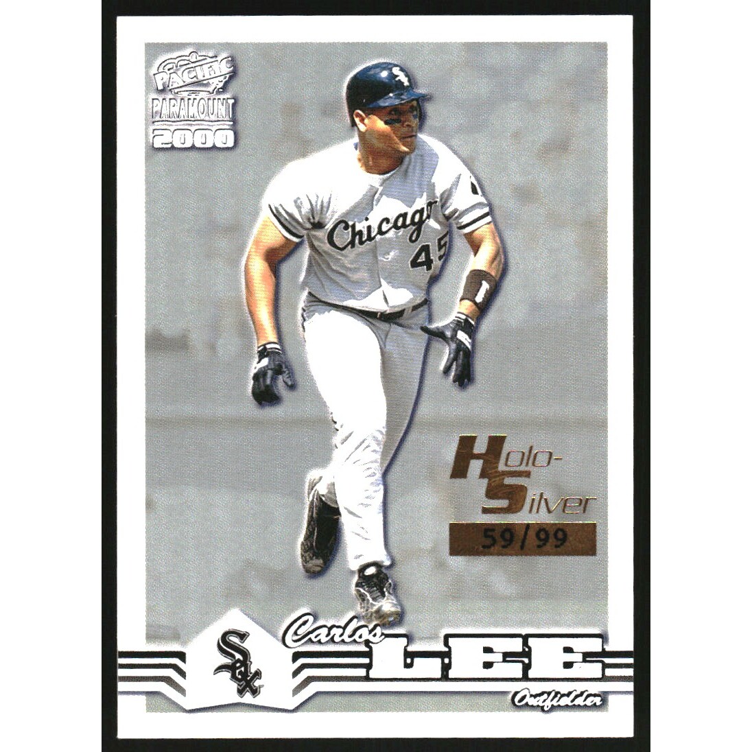 2000 Paramount Holographic Silver #54 Carlos Lee
