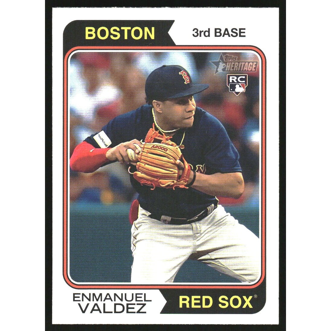 2023 Topps Heritage Image Variations #631 Enmanuel Valdez. rookie card picture