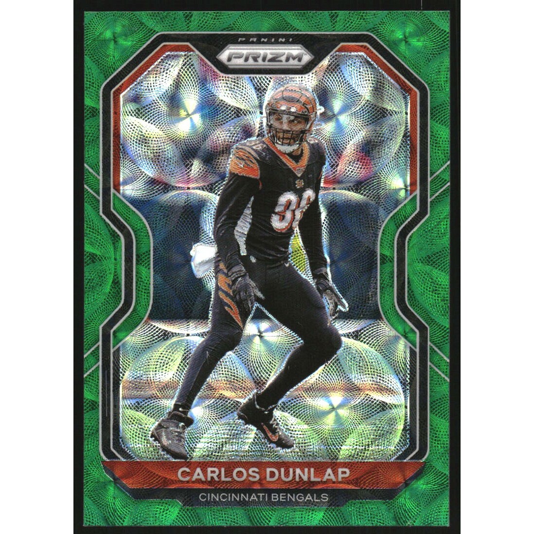 2020 Panini Prizm Prizms Green Scope #53 Carlos Dunlap 2020 Panini Prizm Prizms Green Scope #53 Carlos Dunlap