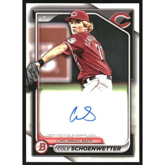2024 Bowman Prospect Autographs #PPRACS Cole Schoenwetter