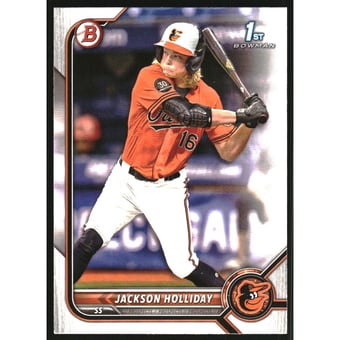 2022 Bowman Draft #BD168 Jackson Holliday