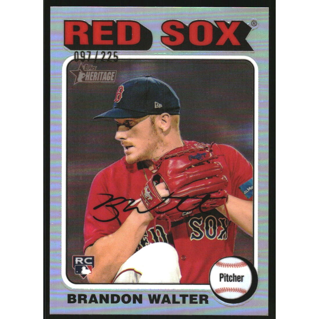 2024 Topps Heritage Chrome Silver Refractors #679 Brandon Walter HN/225