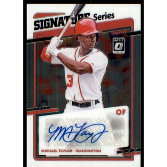 2020 Donruss Optic Signature Series #44 Michael Taylor