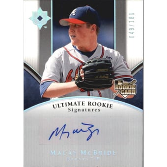 2006 Ultimate Collection #143 Macay McBride AU/180 (RC)