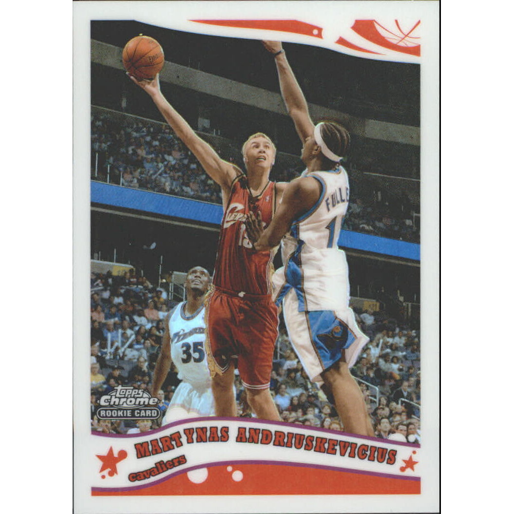 2005-06 Topps Chrome Refractors #205 Martynas Andriuskevicius