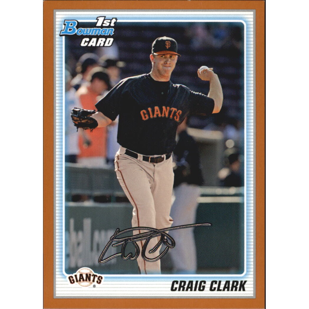 2010 Bowman Prospects Orange #BP27 Craig Clark. rookie card picture
