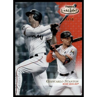 2017 Topps Gold Label Class 2 Red #12 Giancarlo Stanton